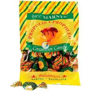 CARAMELOS PROPOLEO, MIEL, MENTOL Y EUCALIPTO 60Gr. MARNYS