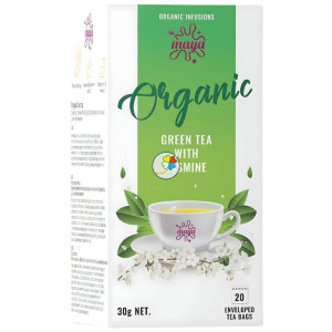 INFUSIÓN DE TÉ VERDE CON JAZMÍN 20 FILTROS MAYA ORGANIC