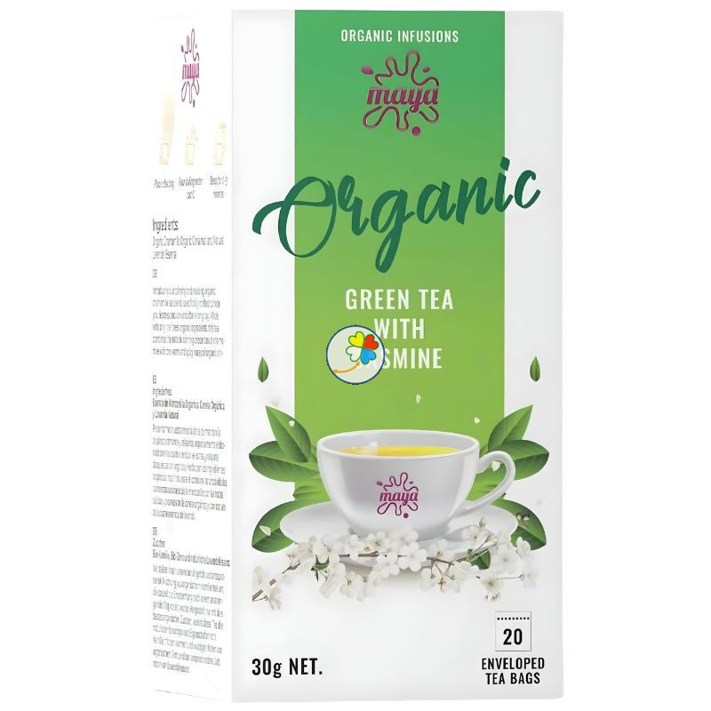 INFUSIÓN DE TÉ VERDE CON JAZMÍN 20 FILTROS MAYA ORGANIC