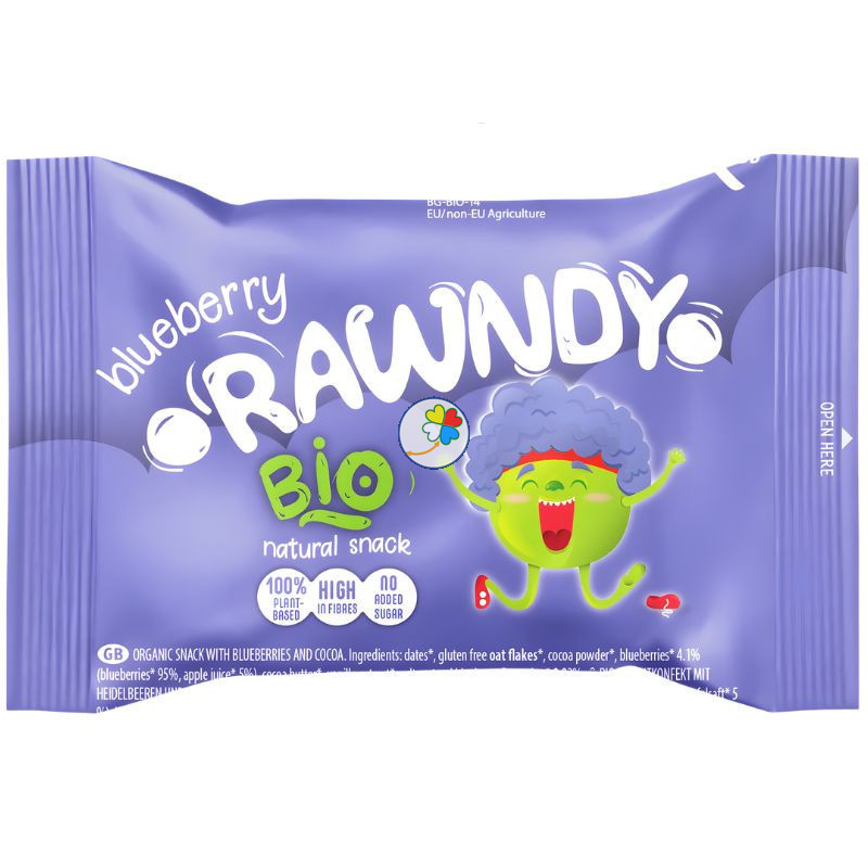 RAWNDY GALLETA PARA NIÑOS ARÁNDANO Y CACAO BIO 26G MAYA ORGANIC