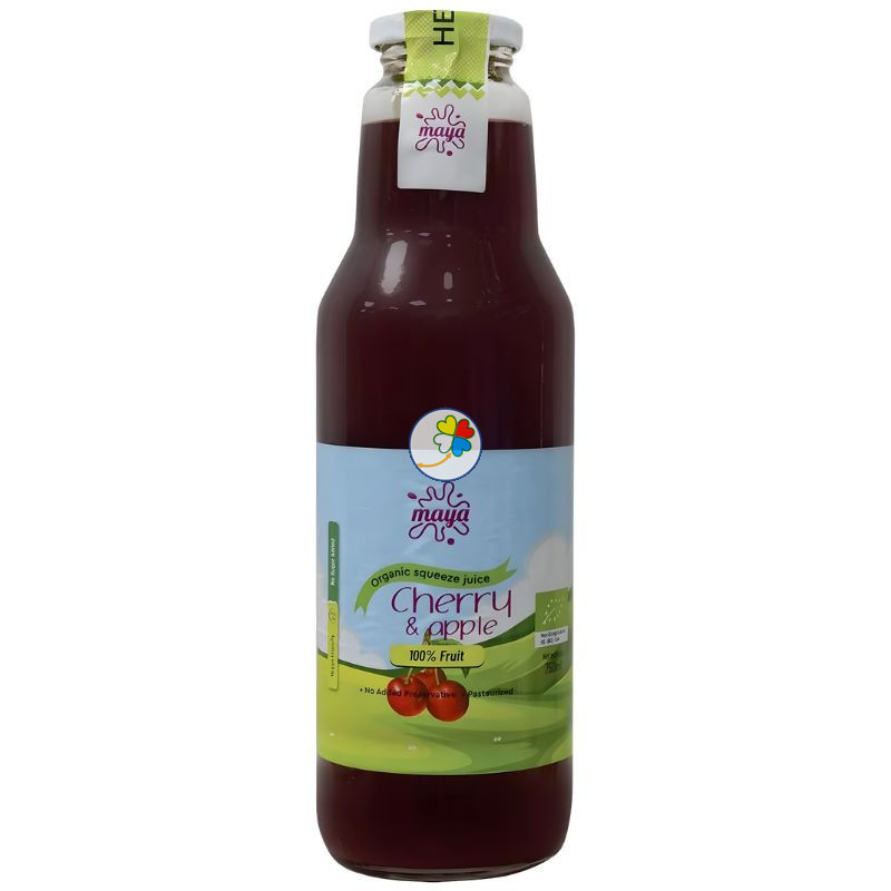 ZUMO ORGÁNICO DE CEREZA Y MANZANA 750ML MAYA ORGANIC
