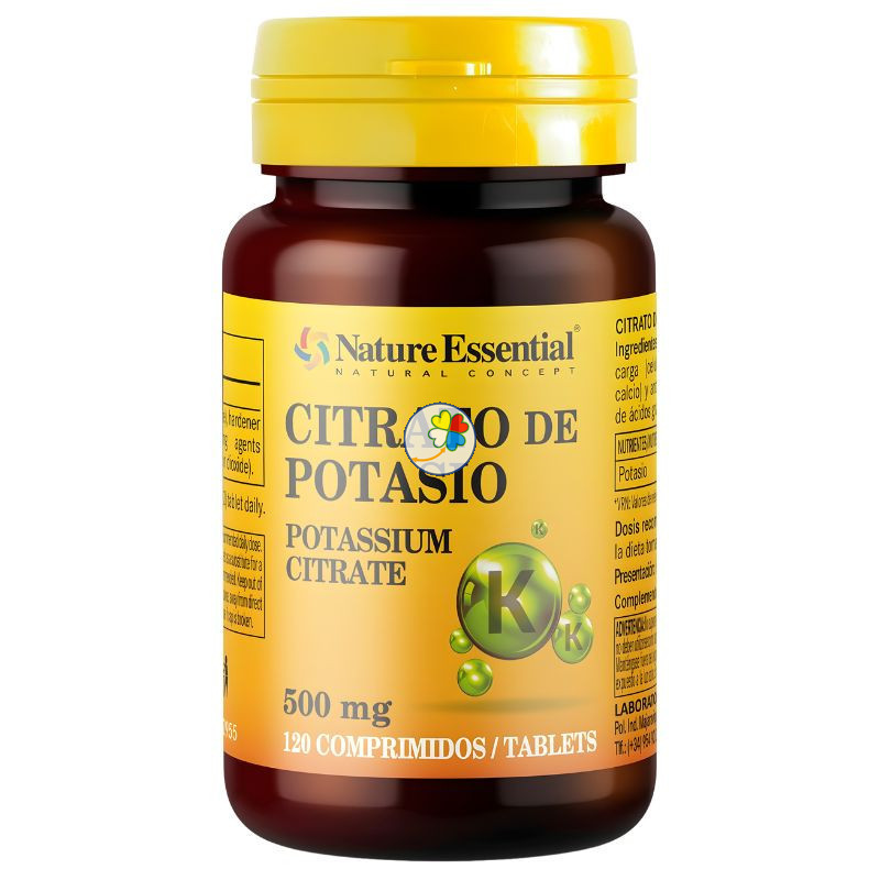 CITRATO DE POTASIO 500MG 120 COMPRIMIDOS NATURE ESSENTIAL