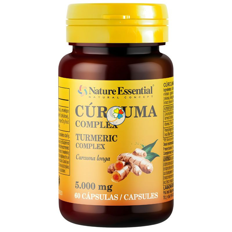 CÚRCUMA + VIT. C + PIMIENTA NEGRA 60 CÁPSULAS NATURE ESSENTIAL