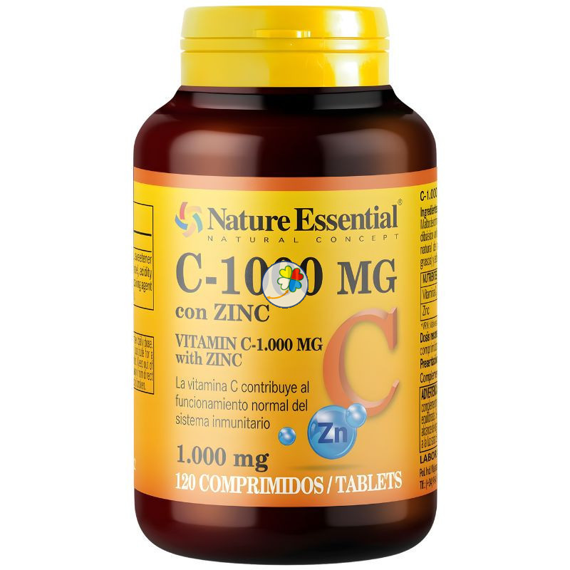 VITAMINA C + ZINC 120 COMPRIMIDOS NATURE ESSENTIAL