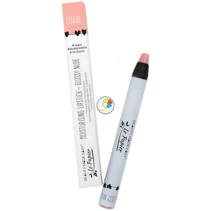 LÁPIZ DE LABIOS BRILLO NATURAL CORAL 6G BEAUTY MADE EASY