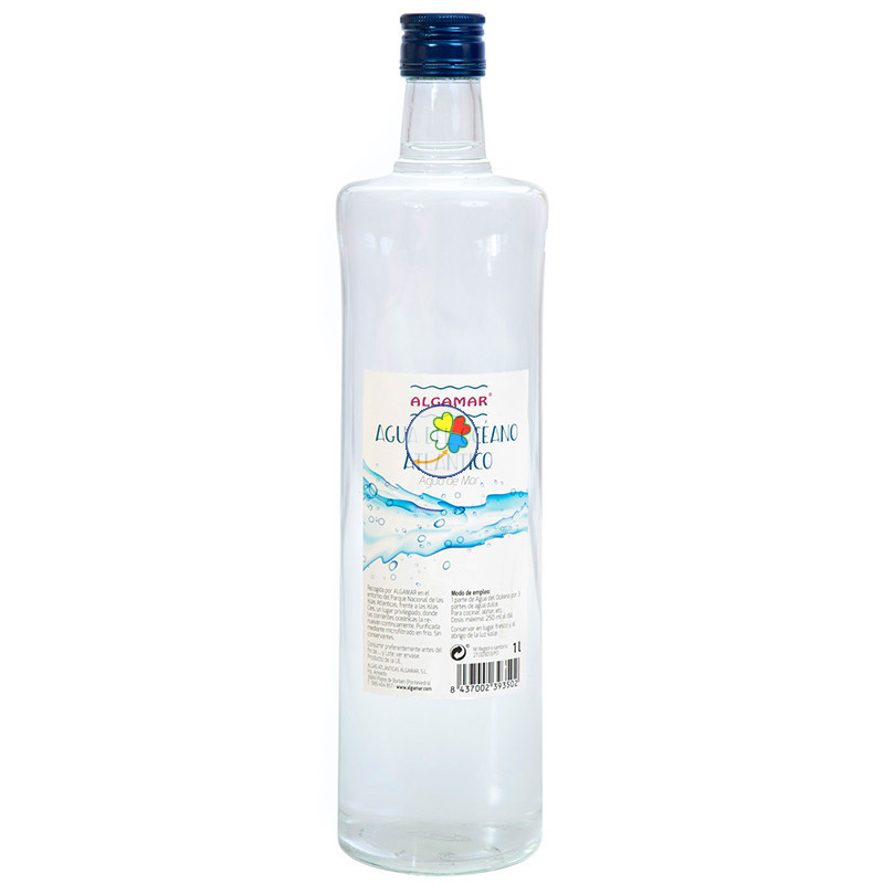 AGUA DEL OCEANO ATLANTICO VIDRIO 1Lt. ALGAMAR