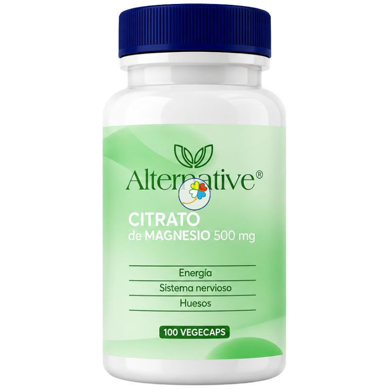 CITRATO DE MAGNESIO 500MG 100 CÁPSULAS ALTERNATIVE