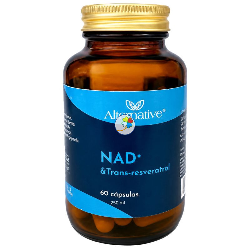 NAD + TRANS-RESVERATROL 60 CÁPSULAS ALTERNATIVE