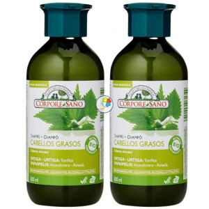 CHAMPÚ PARA CABELLOS GRASOS 300+300ML CORPORE SANO