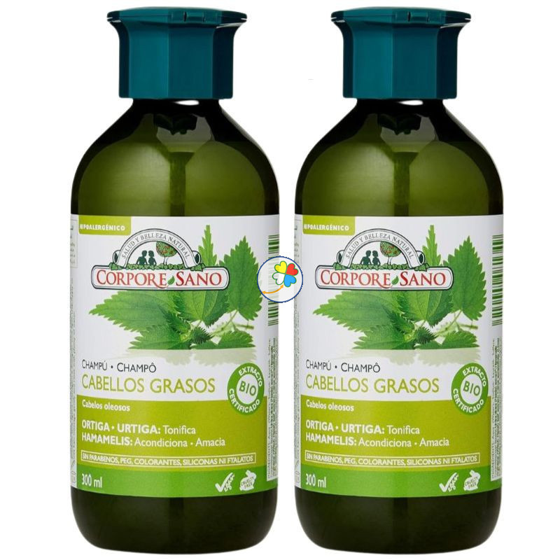 CHAMPÚ PARA CABELLOS GRASOS 300+300ML CORPORE SANO