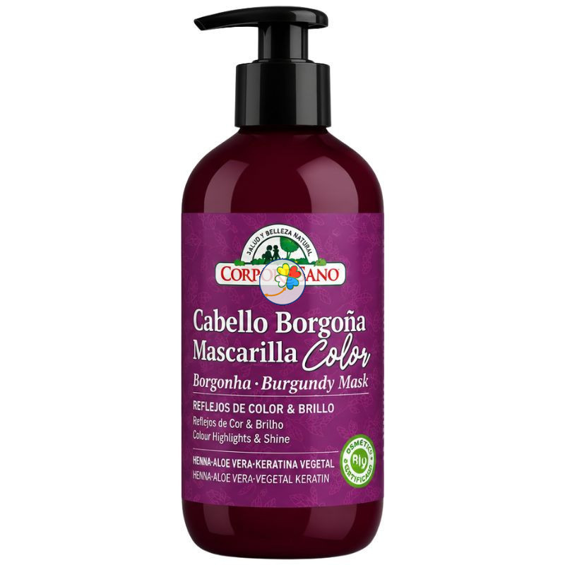 MASCARILLA PARA CABELLO BORGOÑA 280ML CORPORE SANO