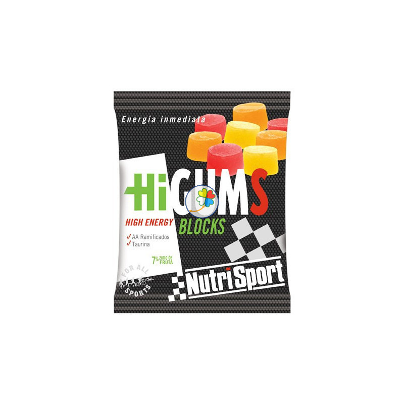 HIGUMS BLOCKS HIGH ENERGY  CITRICO SIN CAFINA 40GR NUTRISPORT
