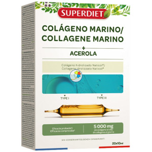COLAGENO MARINO CON ACEROLA 20 AMPOLLAS SUPERDIET