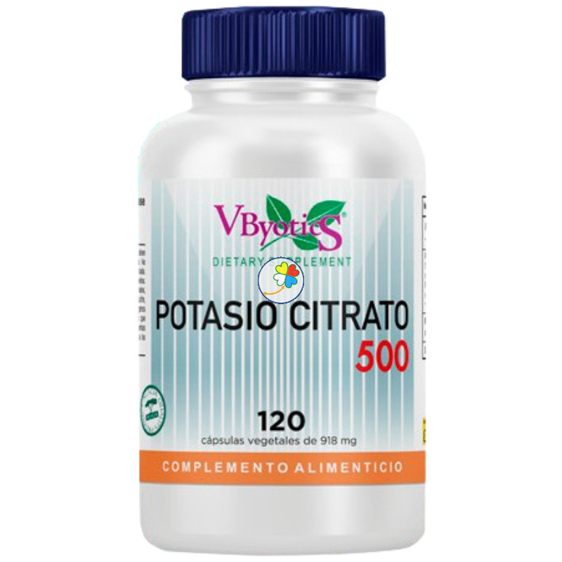 POTASIO CITRATO 500 120 CÁPSULAS VEGETALES VBYOTICS