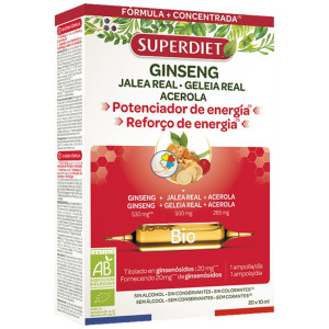 GINSENG JALEA REAL BIO 20 AMPOLLAS SUPERDIET