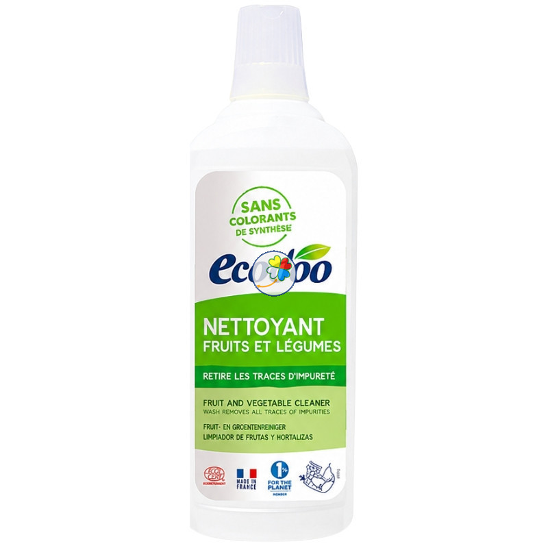 LIMPIADOR DESINFECTANTE DE FRUTAS Y VERDURAS 750Ml. ECODOO