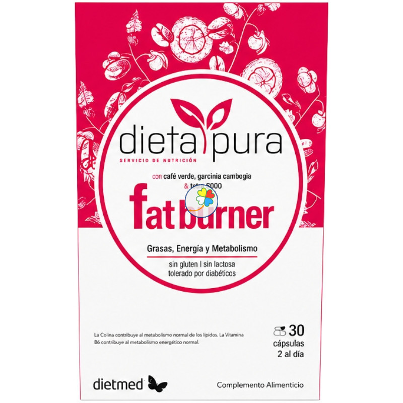 FAT BURNER 30 CÁPSULAS DIETA PURA