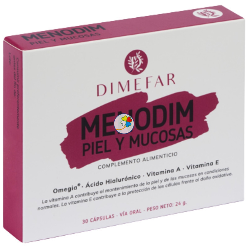 MENODIM PIEL Y MUCOSAS 30 CÁPSULAS DIMEFAR