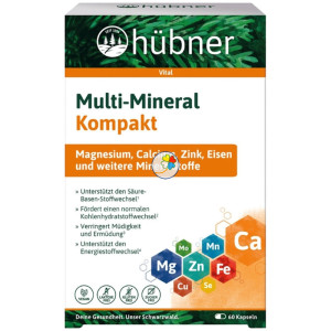 MULTI-MINERAL KOMPAKT 60 CÁPSULAS HUBNER