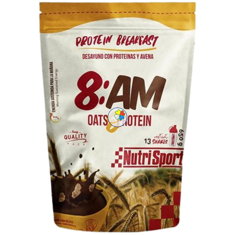 8:AM PROTEIN BREAKFAST SABOR CHOCOLATE 650G NUTRISPORT