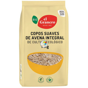 COPOS SUAVES DE AVENA INTEGRAL BIO 1Kg. GRANERO