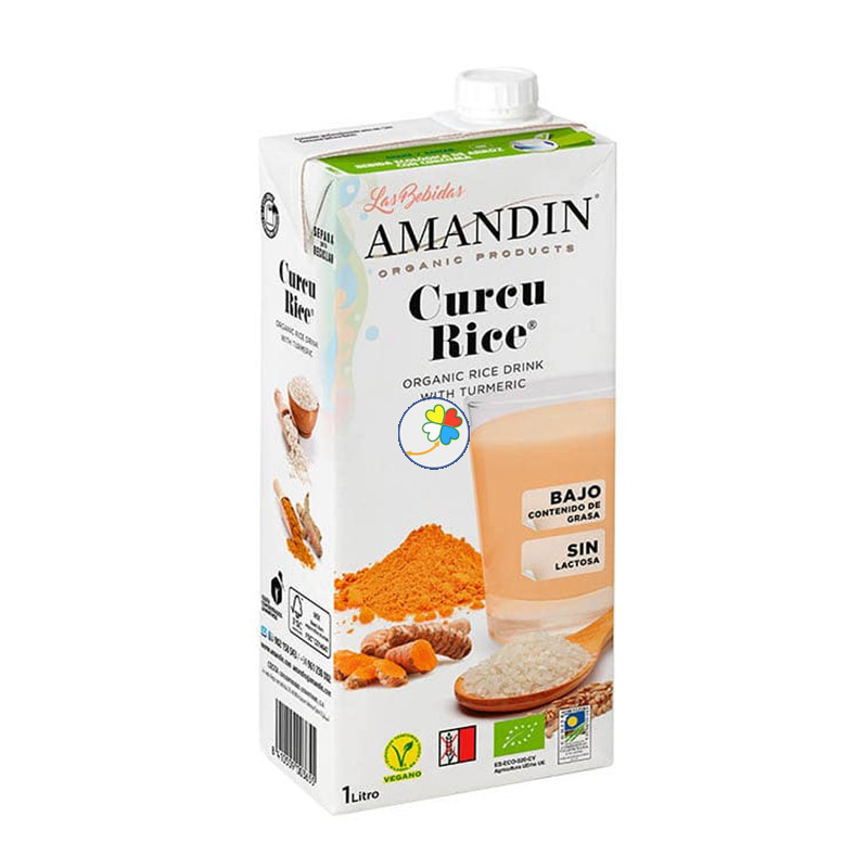 BEBIDA DE ARROZ CON CURCUMA 1Lt. AMANDIN