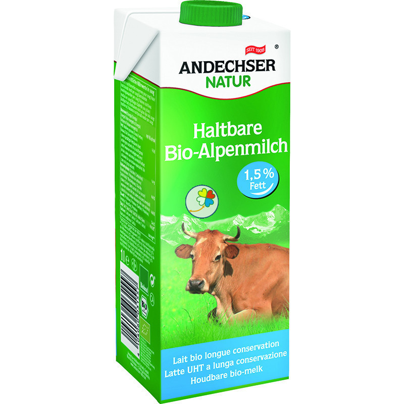 LECHE DE VACA ALPINA SEMIDESNATADA 1Lt. ANDECHSER