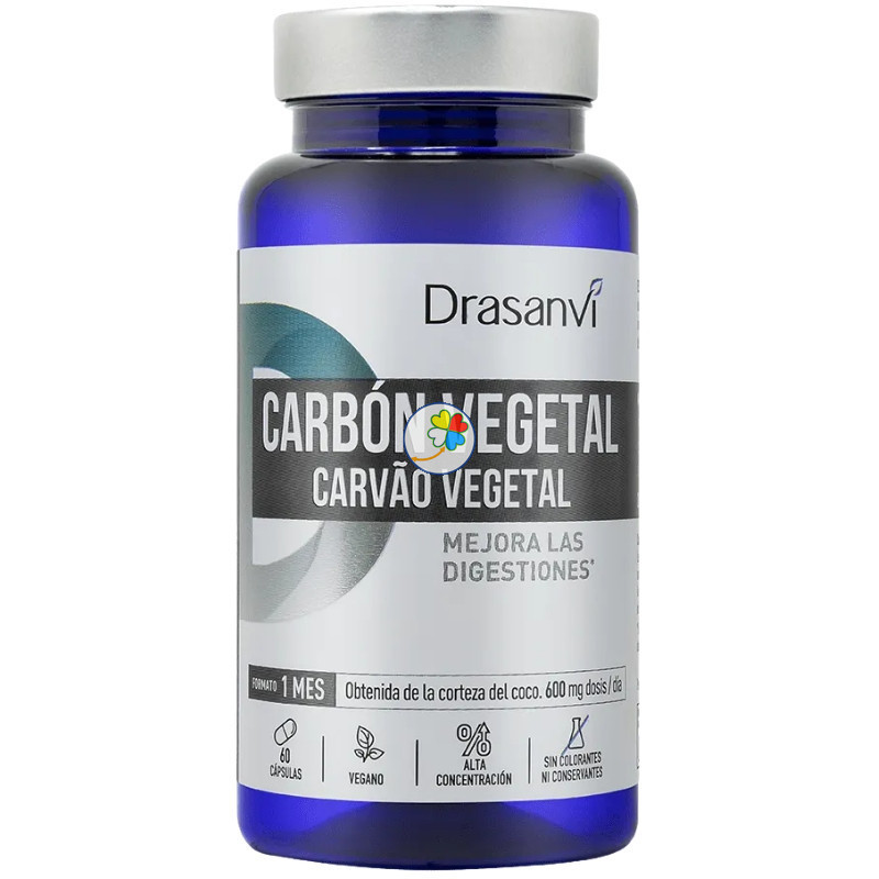 CARBÓN VEGETAL 60 CÁPSULAS DRASANVI
