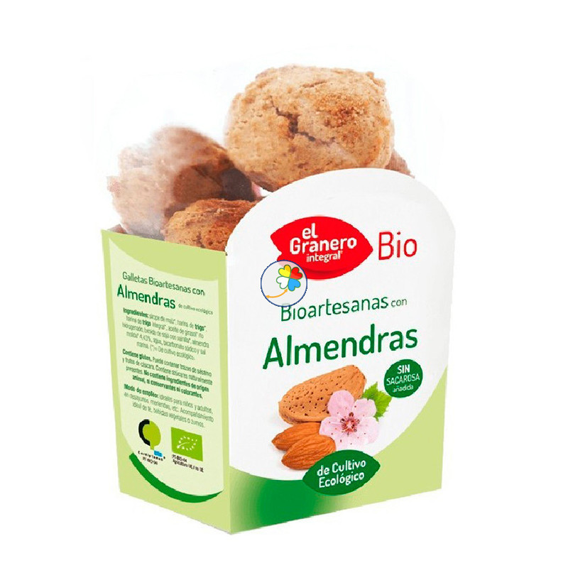 GALLETAS ARTESANAS CON ALMENDRA BIO 250Gr. GRANERO