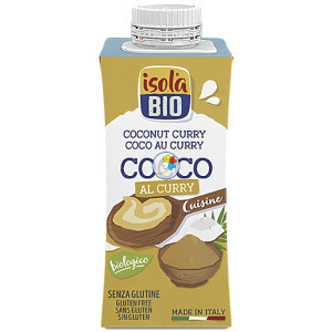 CREMA PARA COCINAR DE COCO Y CURRY BIO 200ML ISOLA BIO