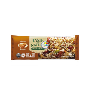 BARRITA DE ALMENDRAS CON SEMILLAS Y PASAS 40Gr. TASTE OF NATURE