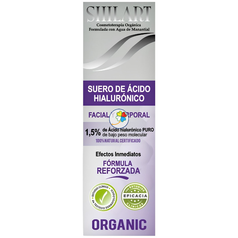 SUERO DE ÁCIDO HIALURÓNICO FACIAL Y CORPORAL 1,5% 120ML SHILART