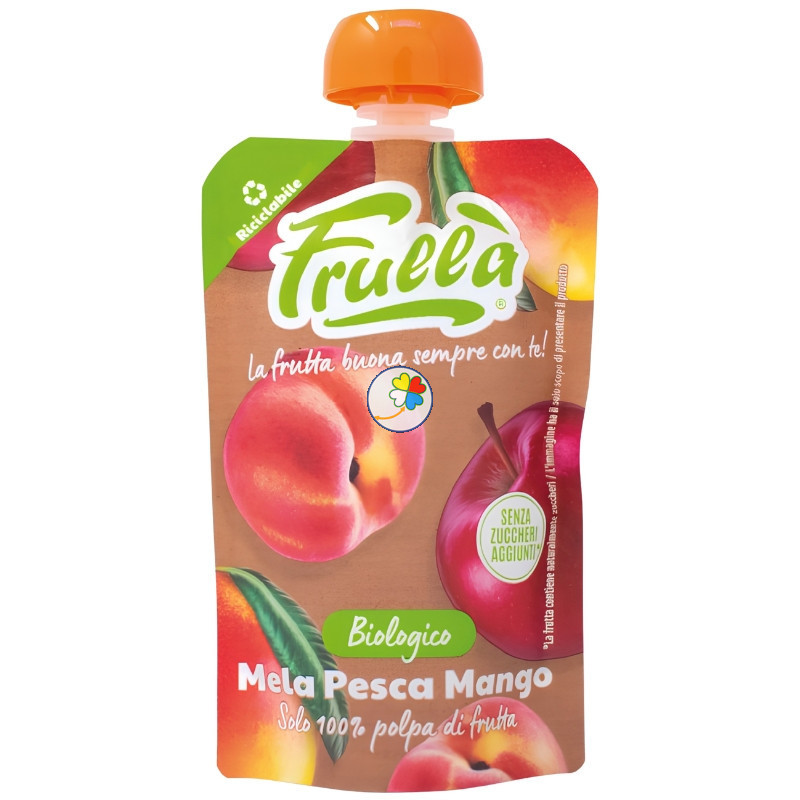PURE DE MANZANA, MELOCOTON Y MANGO 100Gr. NATURA NUOVA