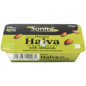 HALVA CON MIEL Y ALMENDRA BIO 75G SUNITA