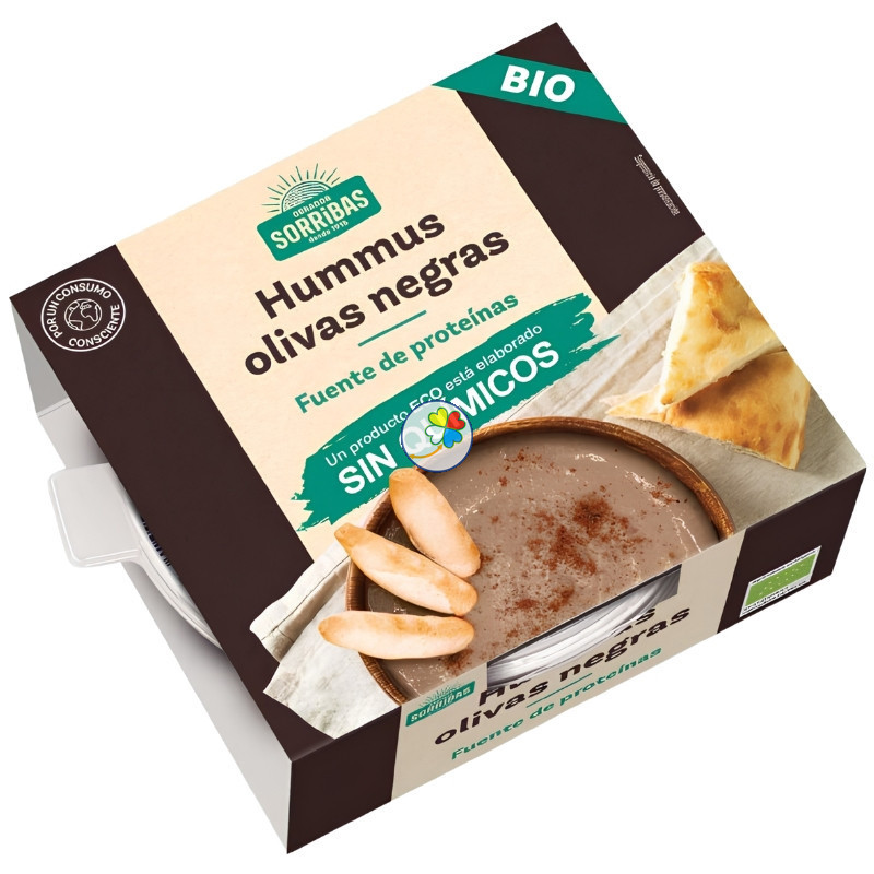 HUMMUS DE OLIVAS NEGRAS BIO 240G OBRADOR SORRIBAS