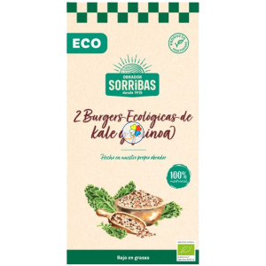 HAMBURGUESA DE KALE Y 3 QUINOAS 160G OBRADOR SORRIBAS