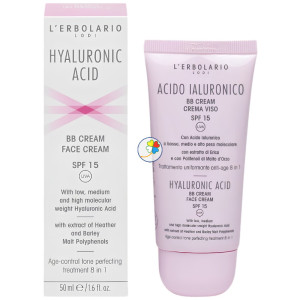 ÁCIDO HIALURÓNICO BB CREMA FACIAL SPF15 50ML L´ERBOLARIO