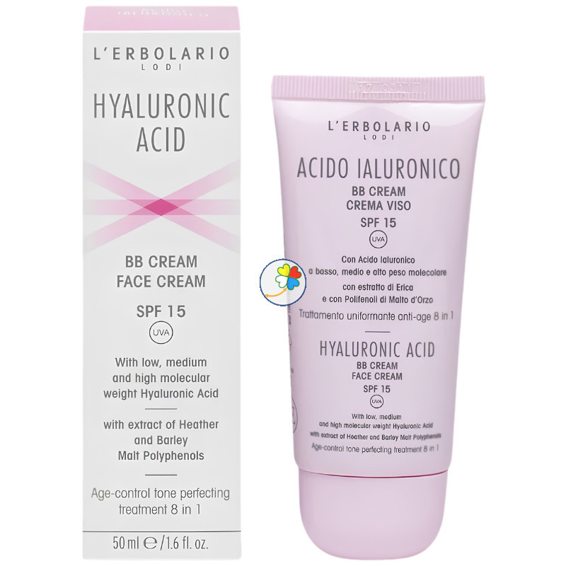 ÁCIDO HIALURÓNICO BB CREMA FACIAL SPF15 50ML L´ERBOLARIO
