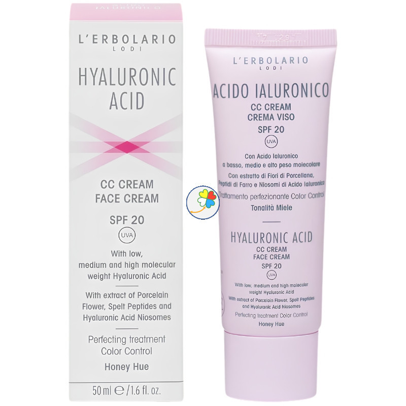 ÁCIDO HIALURÓNICO CC CREMA TONO MIEL SPF20 50ML L´ERBOLARIO