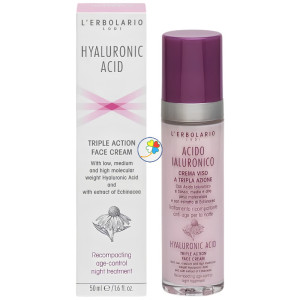 ÁCIDO HIALURÓNICO CREMA DE NOCHE ANTIARRUGAS 50ML L´ERBOLARIO