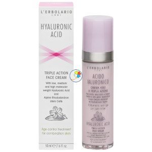 ÁCIDO HIALURÓNICO CREMA FACIAL PIELES MIXTAS 50ML L´ERBOLARIO