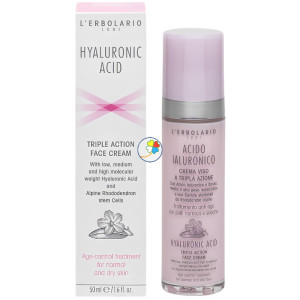ÁCIDO HIALURÓNICO CREMA FACIAL PIEL NORMAL/SECA 50ML L´ERBOLARIO