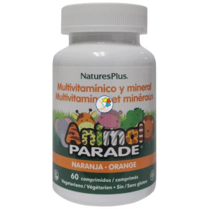 ANIMAL PARADE MULTIV. NARANJA 60 COMP. MASTICABLES NATURE´S PLUS