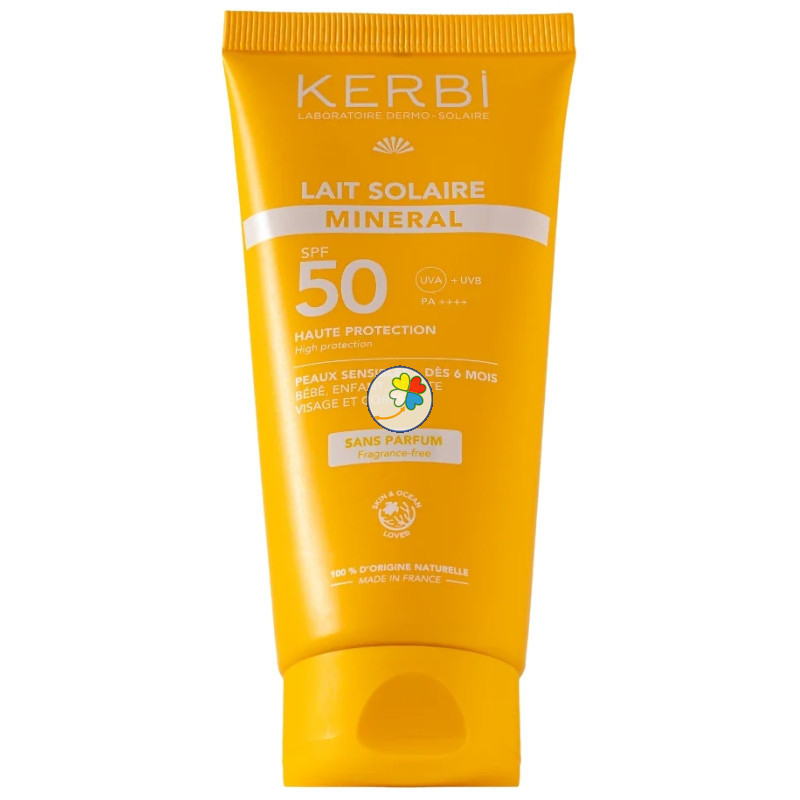 LECHE SOLAR MINERAL SPF50 SIN PERFUME 50ML KERBI