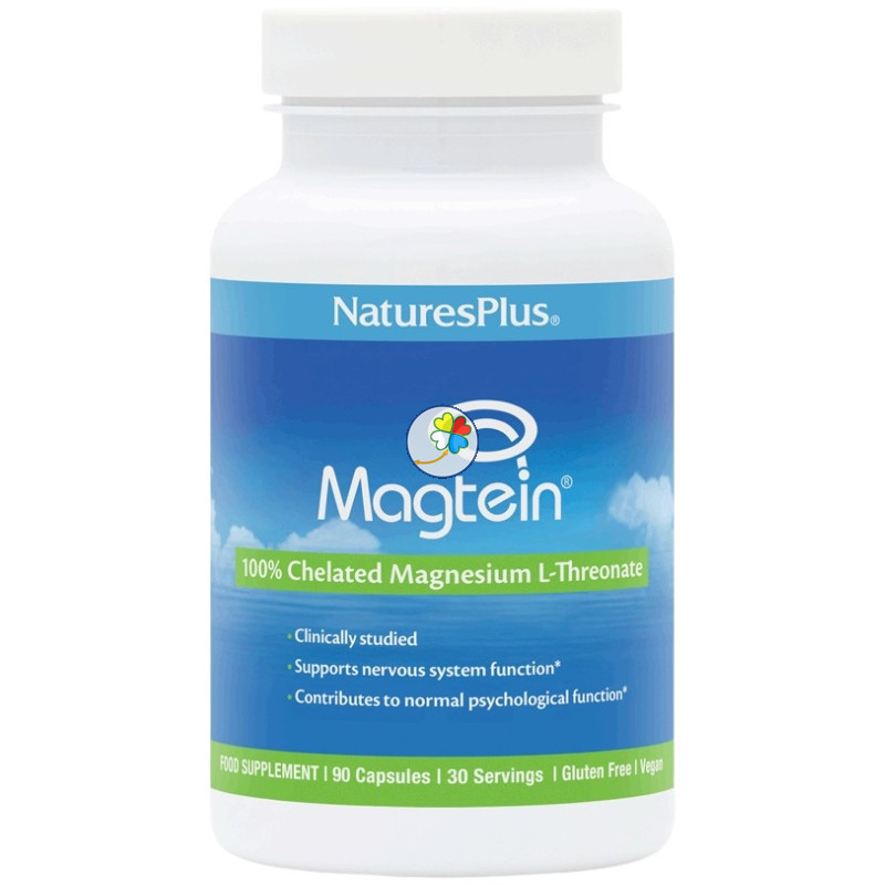 MAGTEIN TREONATO DE MAGNESIO 90 CÁPSULAS NATURE´S PLUS