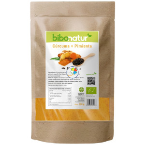 CÚRCUMA + PIMIENTA NEGRA BIO 150G BIBONATUR