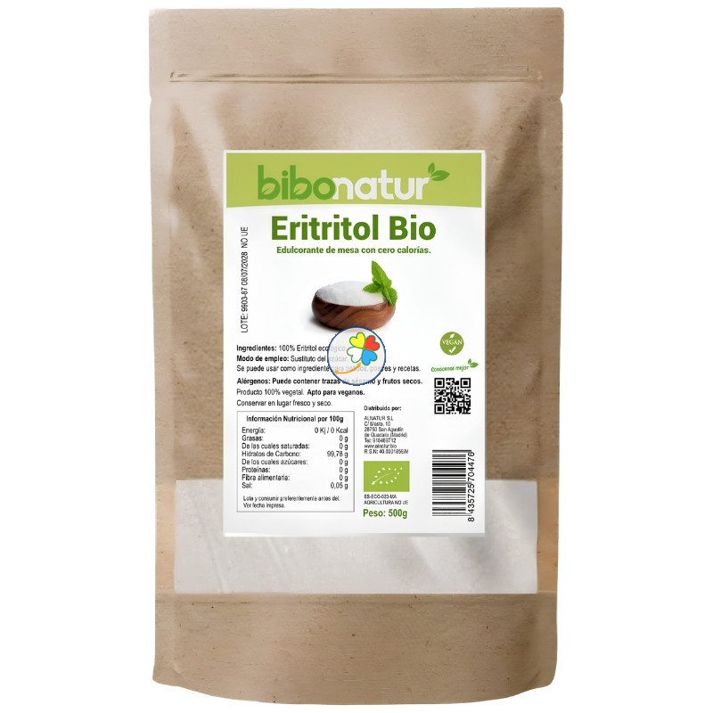 ERITRITOL BIO 500G BIBONATUR