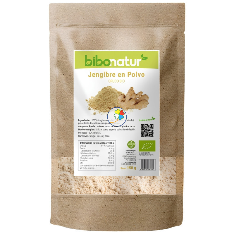 JENGIBRE EN POLVO ECO 150G BIBONATUR