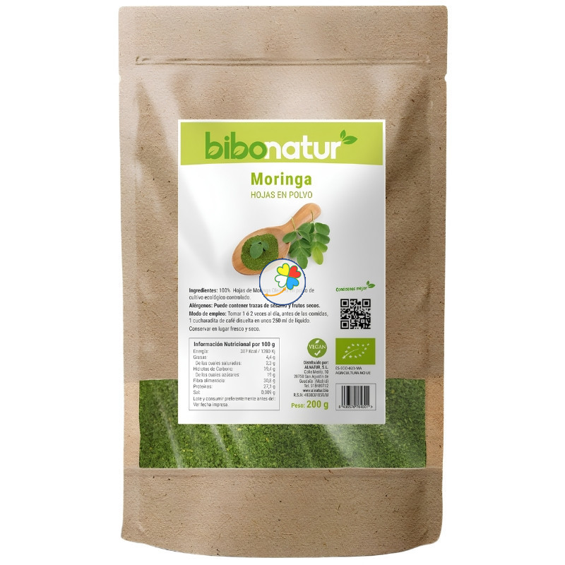 MORINGA EN POLVO BIO 200G BIBONATUR