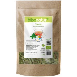 STEVIA EN HOJAS PARA INFUSIÓN ECO 30G BIBONATUR